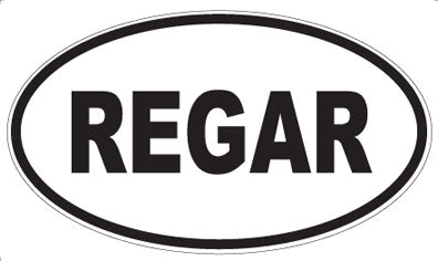 REGAR - Oval Magnet