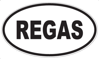 REGAS - Oval Magnet