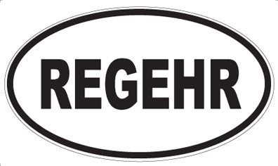 REGEHR - Oval Magnet