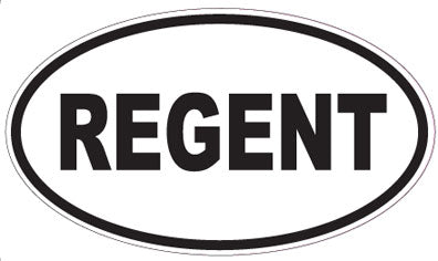 REGENT - Oval Sticker