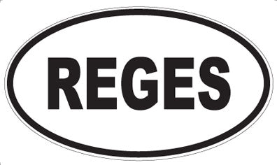 REGES - Oval Magnet