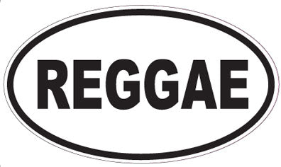 REGGAE - Oval Sticker