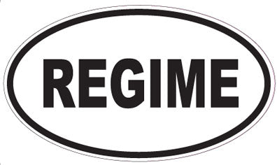 REGIME - Oval Sticker
