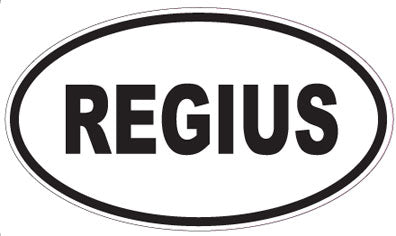 REGIUS - Oval Sticker