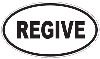 REGIVE - Oval Sticker