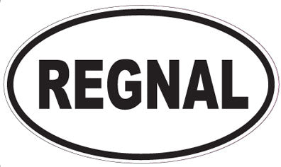 REGNAL - Oval Sticker