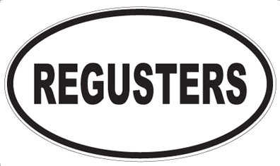 REGUSTERS - Oval Magnet