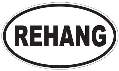 REHANG - Oval Sticker