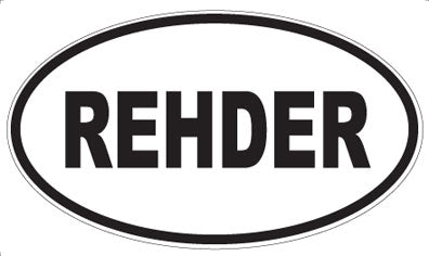 REHDER - Oval Magnet