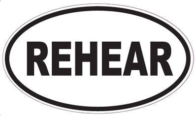 REHEAR - Oval Sticker