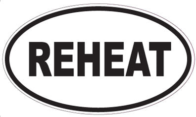 REHEAT - Oval Sticker