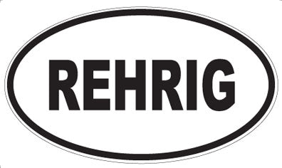 REHRIG - Oval Magnet