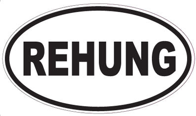 REHUNG - Oval Sticker