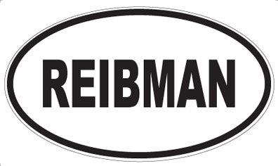 REIBMAN - Oval Sticker