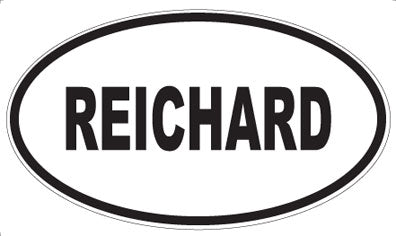 REICHARD - Oval Magnet