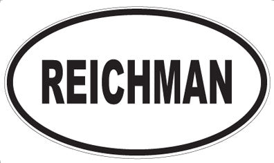 REICHMAN - Oval Magnet