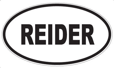 REIDER - Oval Magnet