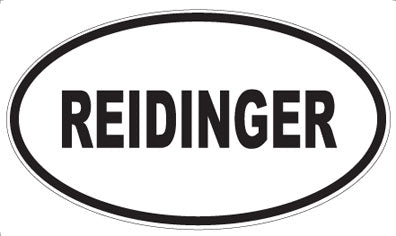 REIDINGER - Oval Sticker