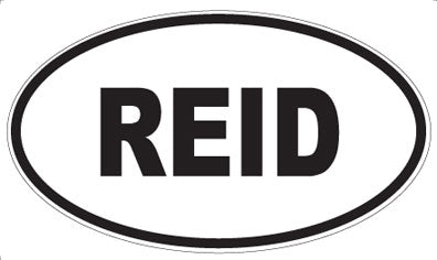 REID - Oval Magnet