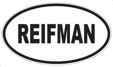 REIFMAN - Oval Magnet