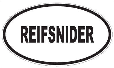 REIFSNIDER - Oval Magnet