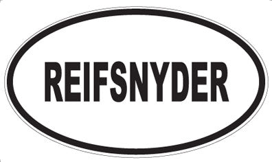 REIFSNYDER - Oval Magnet
