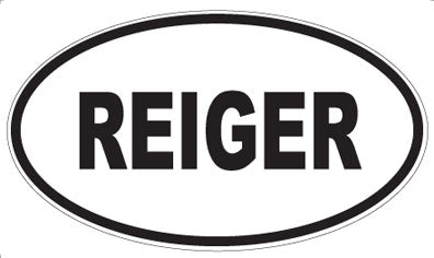 REIGER - Oval Magnet