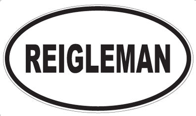 REIGLEMAN - Oval Magnet