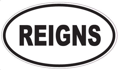 REIGNS - Oval Sticker