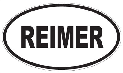 REIMER - Oval Magnet