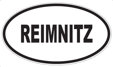 REIMNITZ - Oval Sticker