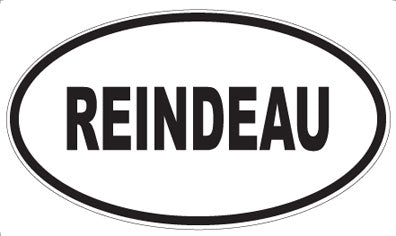 REINDEAU - Oval Sticker