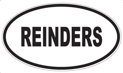 REINDERS - Oval Magnet