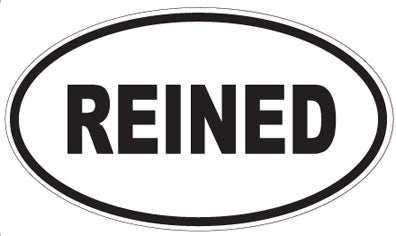 REINED - Oval Sticker