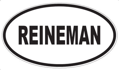 REINEMAN - Oval Sticker