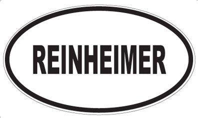 REINHEIMER - Oval Magnet