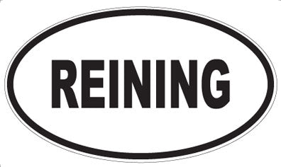 REINING - Oval Magnet