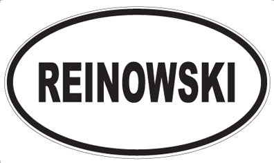 REINOWSKI - Oval Sticker