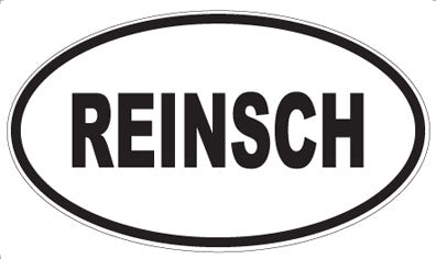 REINSCH - Oval Sticker