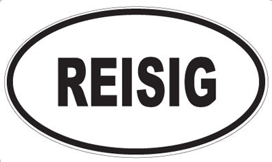 REISIG - Oval Sticker
