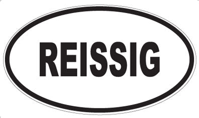 REISSIG - Oval Sticker