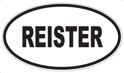 REISTER - Oval Magnet
