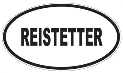 REISTETTER - Oval Magnet