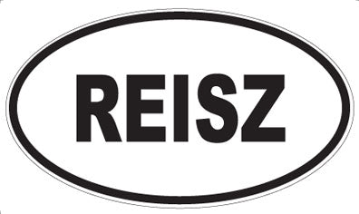 REISZ - Oval Sticker