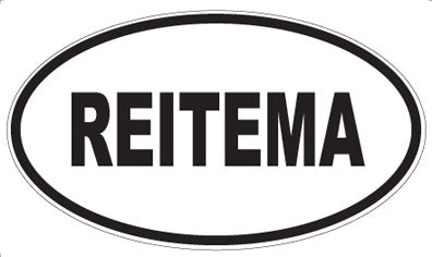 REITEMA - Oval Sticker