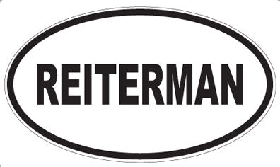 REITERMAN - Oval Magnet