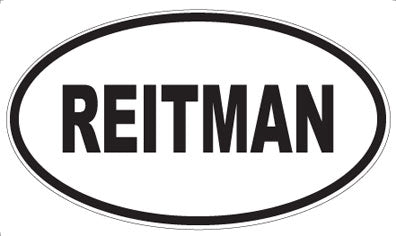 REITMAN - Oval Magnet
