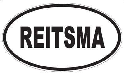 REITSMA - Oval Magnet