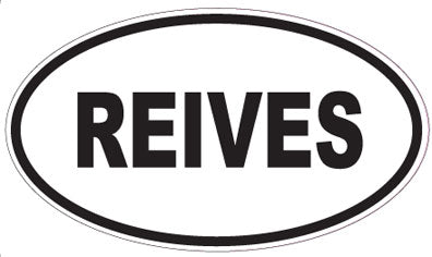 REIVES - Oval Sticker