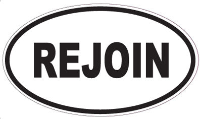 REJOIN - Oval Sticker